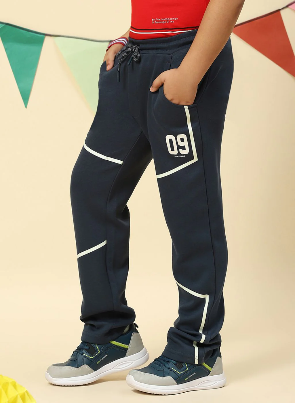 Boys Carbon Grey Regular Fit Lower - Image 3