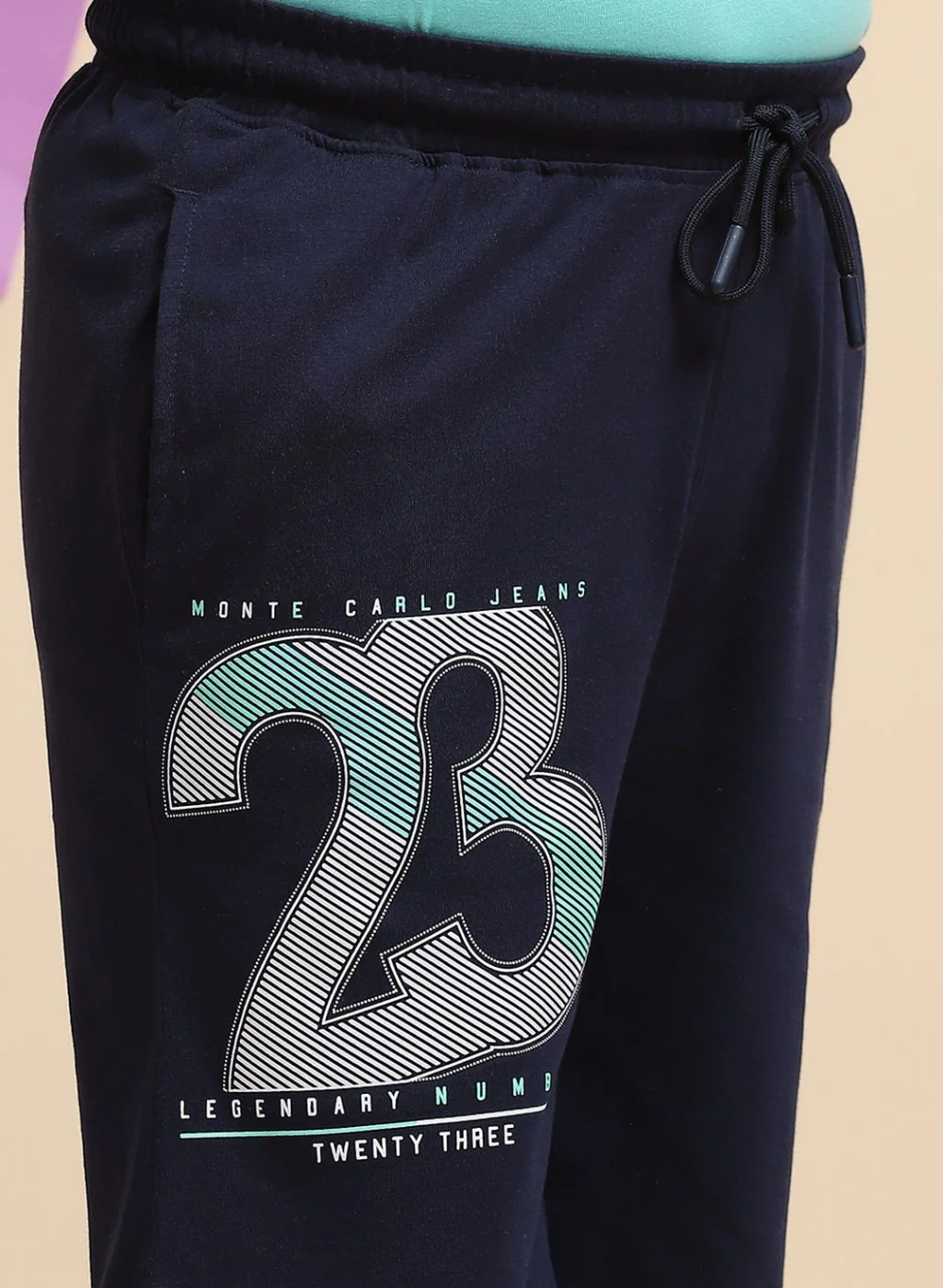 Boys Green & NAvy Blue Printed Bermuda Set - Image 7