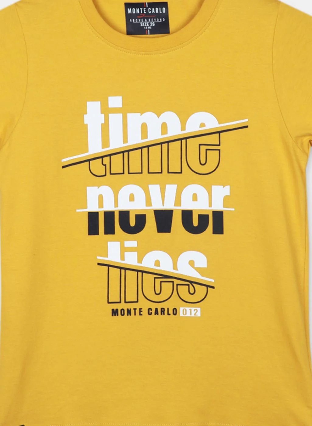Boys Mustard Printed T-Shirt - Image 7