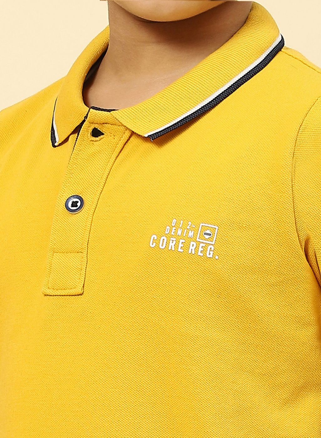 Boys Mustard Printed T-Shirt - Image 6
