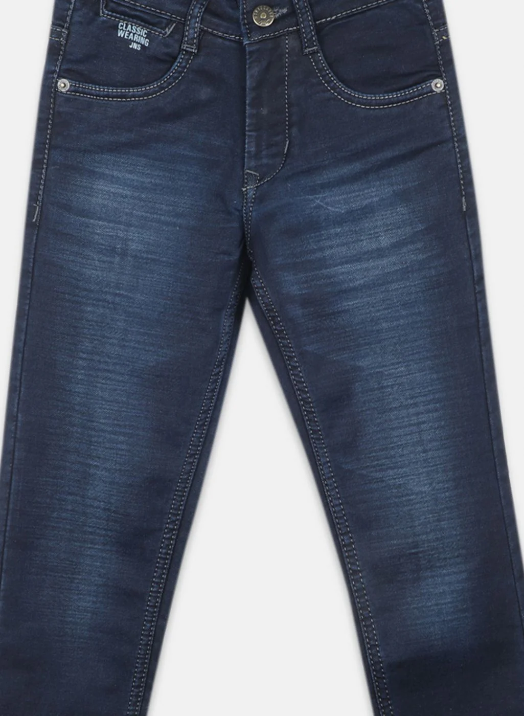 Boys NAvy Blue Slim Fit Denim - Image 3