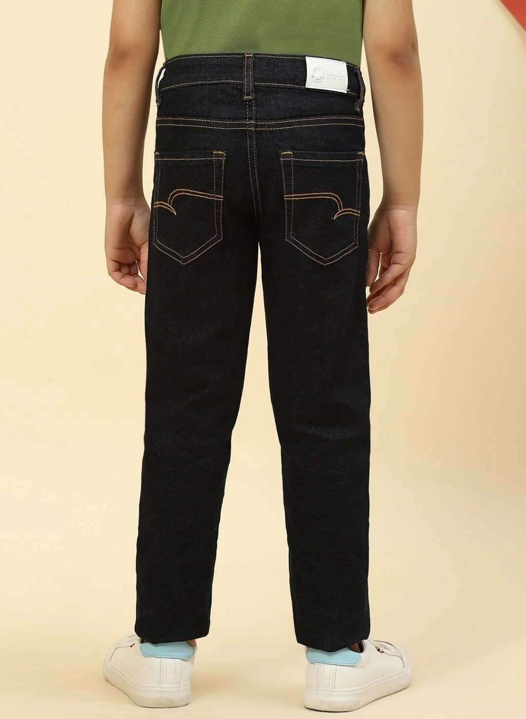 Boys NAvy Blue Slim Fit Denim - Image 5