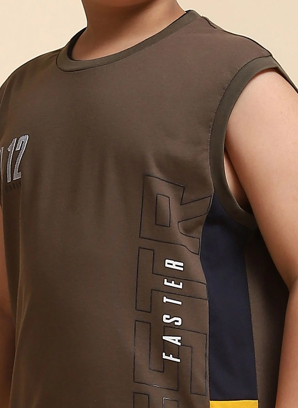 Boys Olive Printed Sandow Set - Image 6