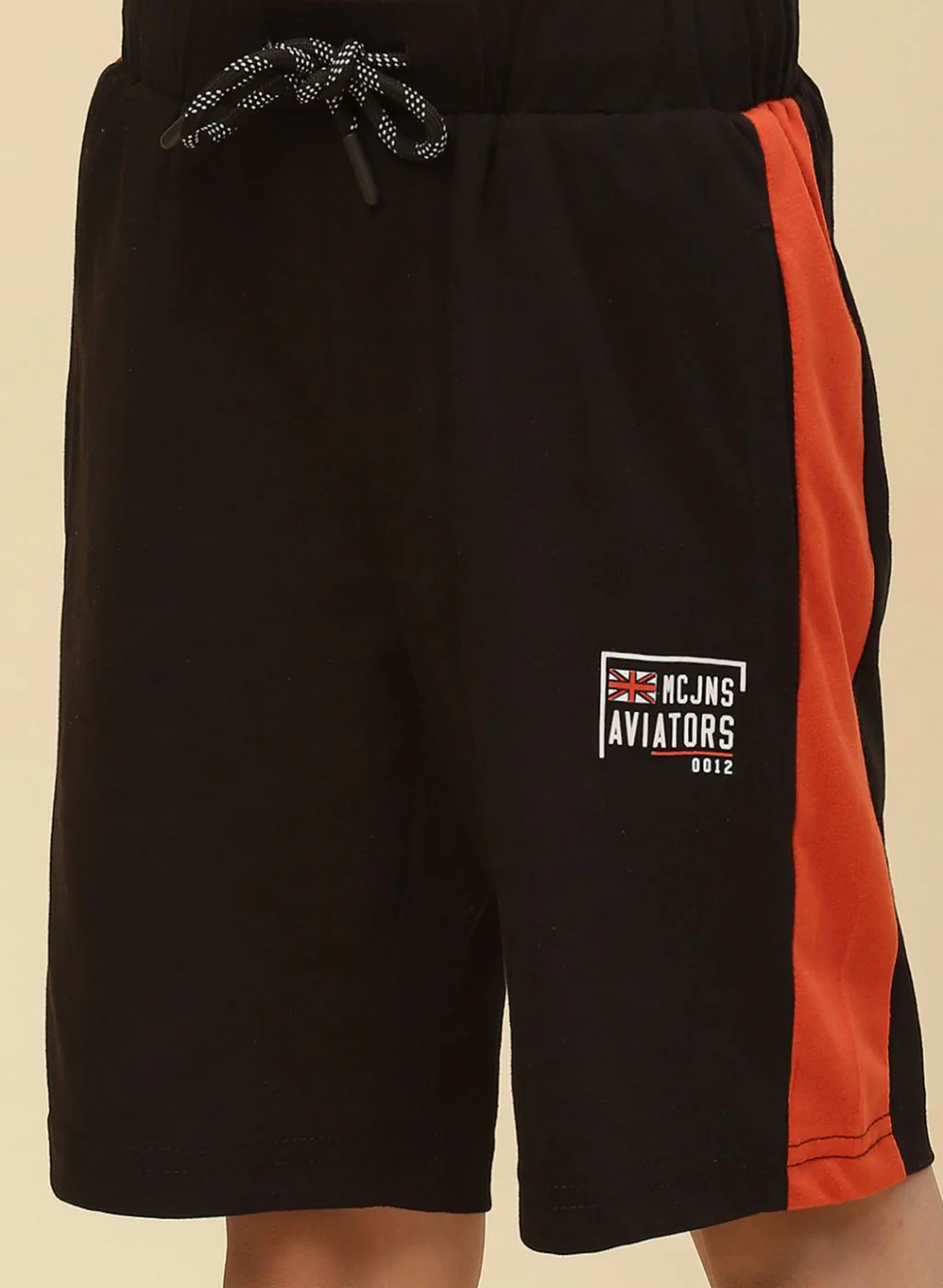 Boys Orange Printed Bermuda Set - Image 7