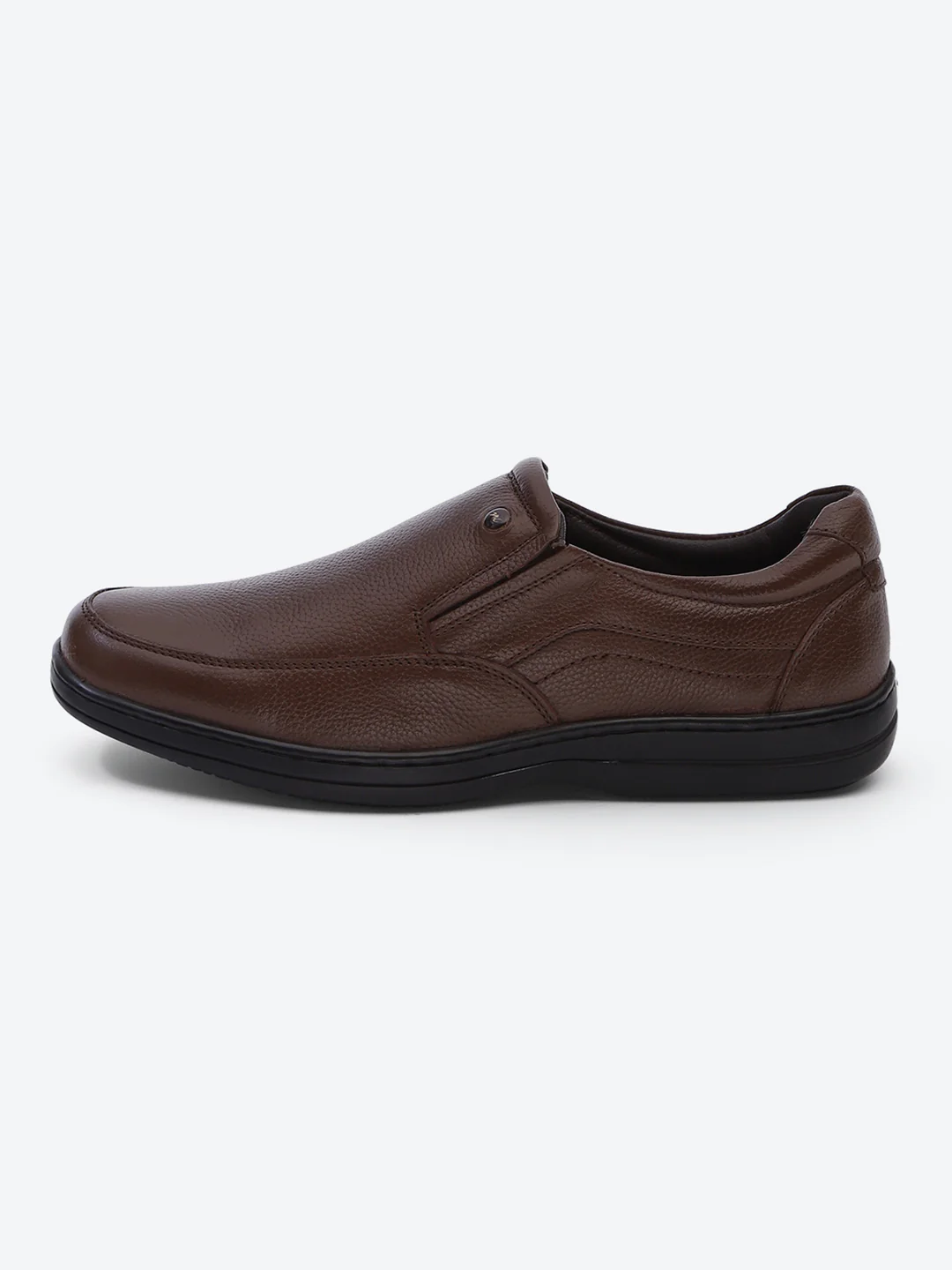 Monte Carlo Brown Comfort Slip on Formal Shoes for Men - Image 4