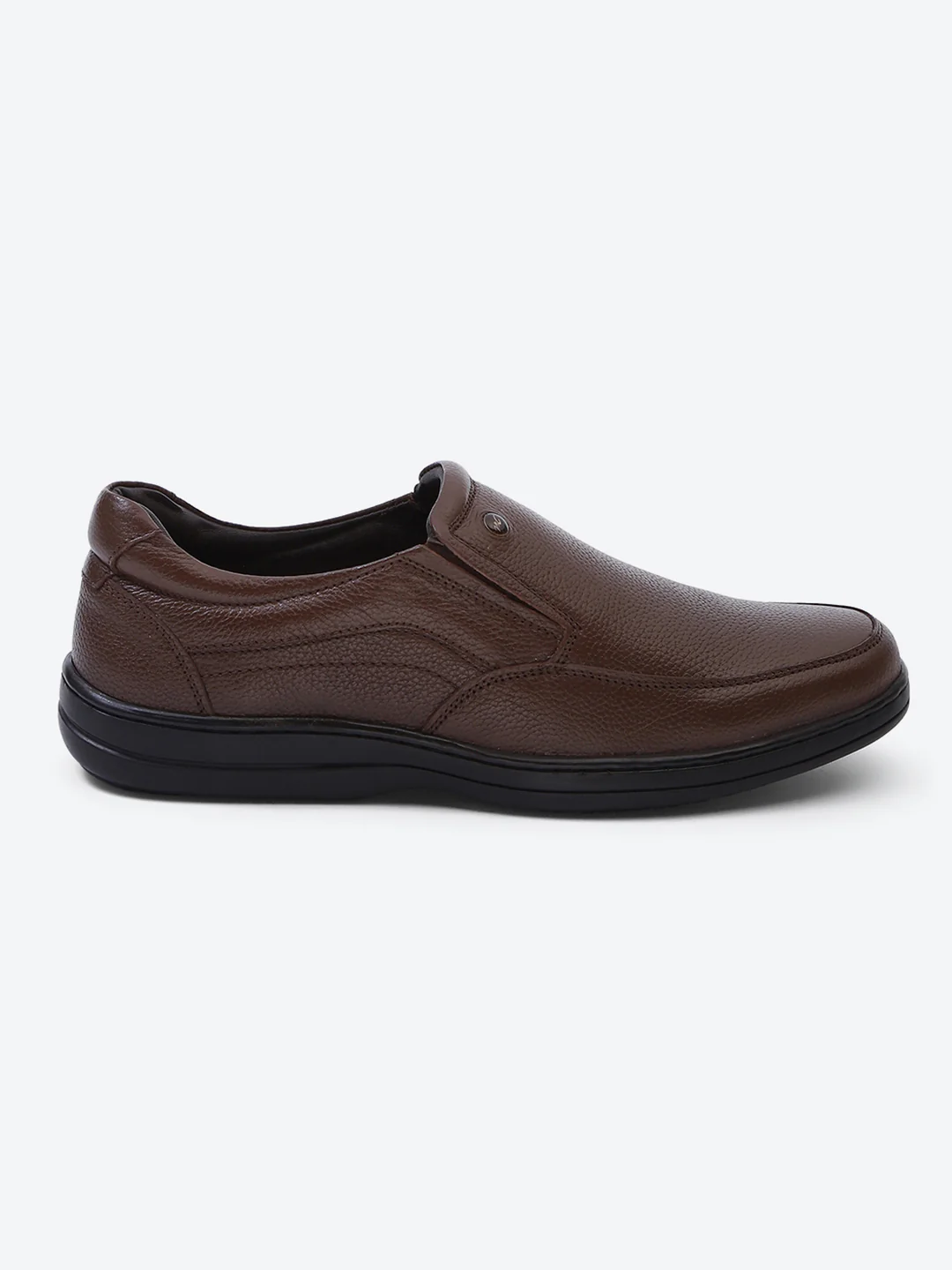 Monte Carlo Brown Comfort Slip on Formal Shoes for Men - Image 5