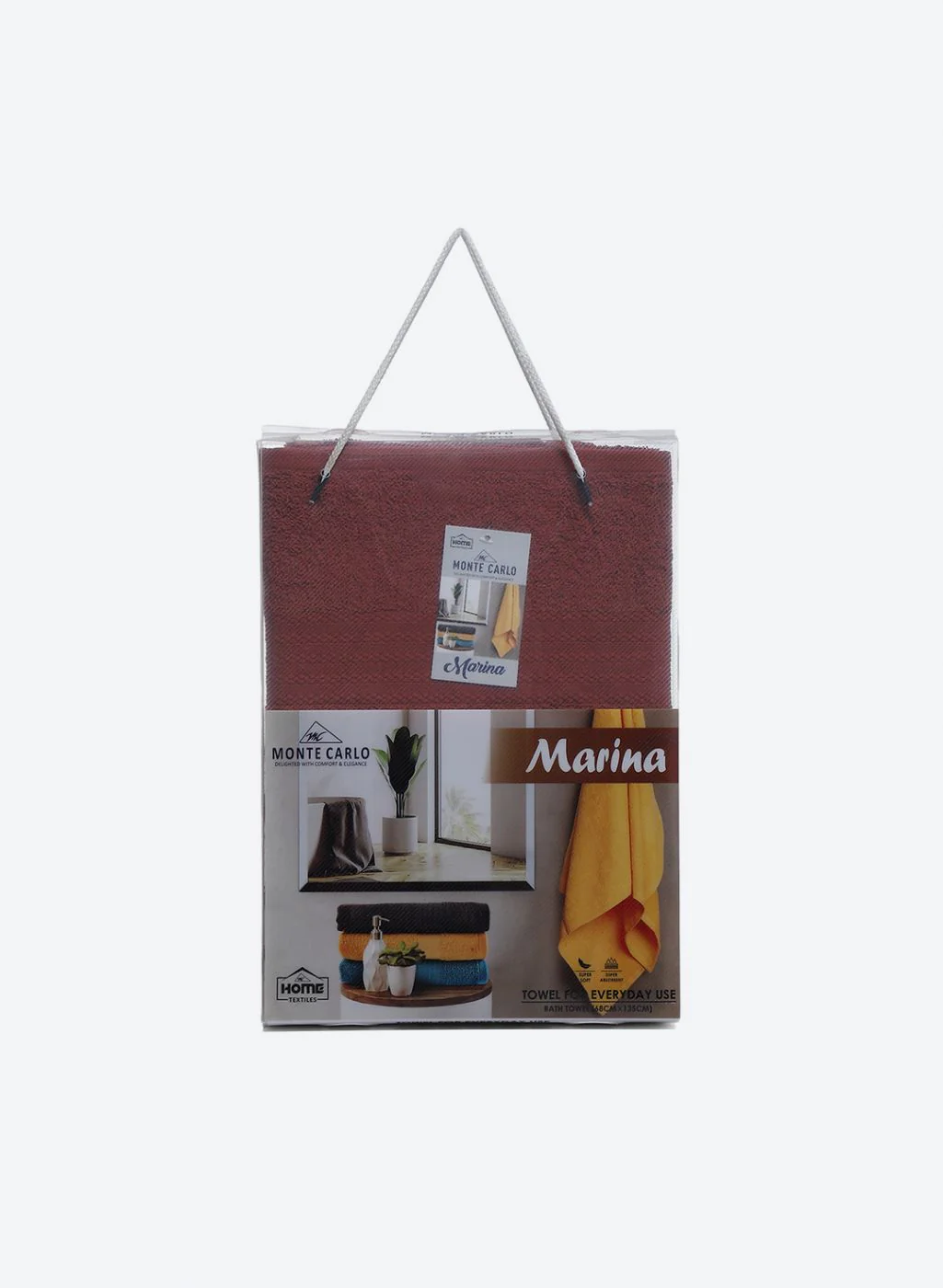 Brown Cotton 400 GSM Bath Towel - Image 5