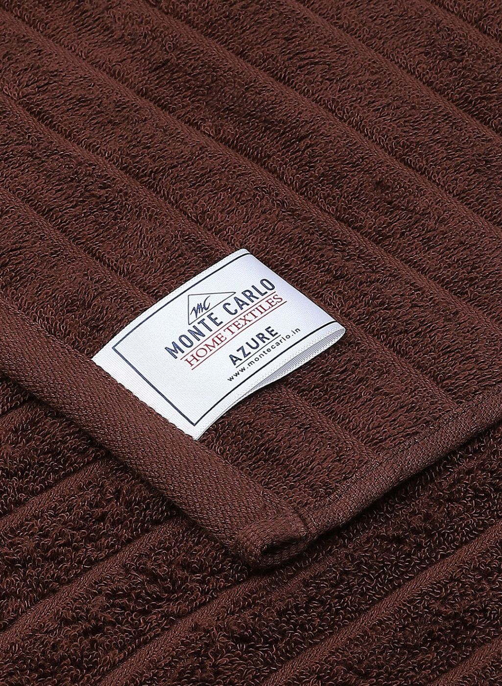 Brown Cotton 525 GSM Towel Set Pack of 2 (1 Bath & 1 Hand Towel) - Image 4