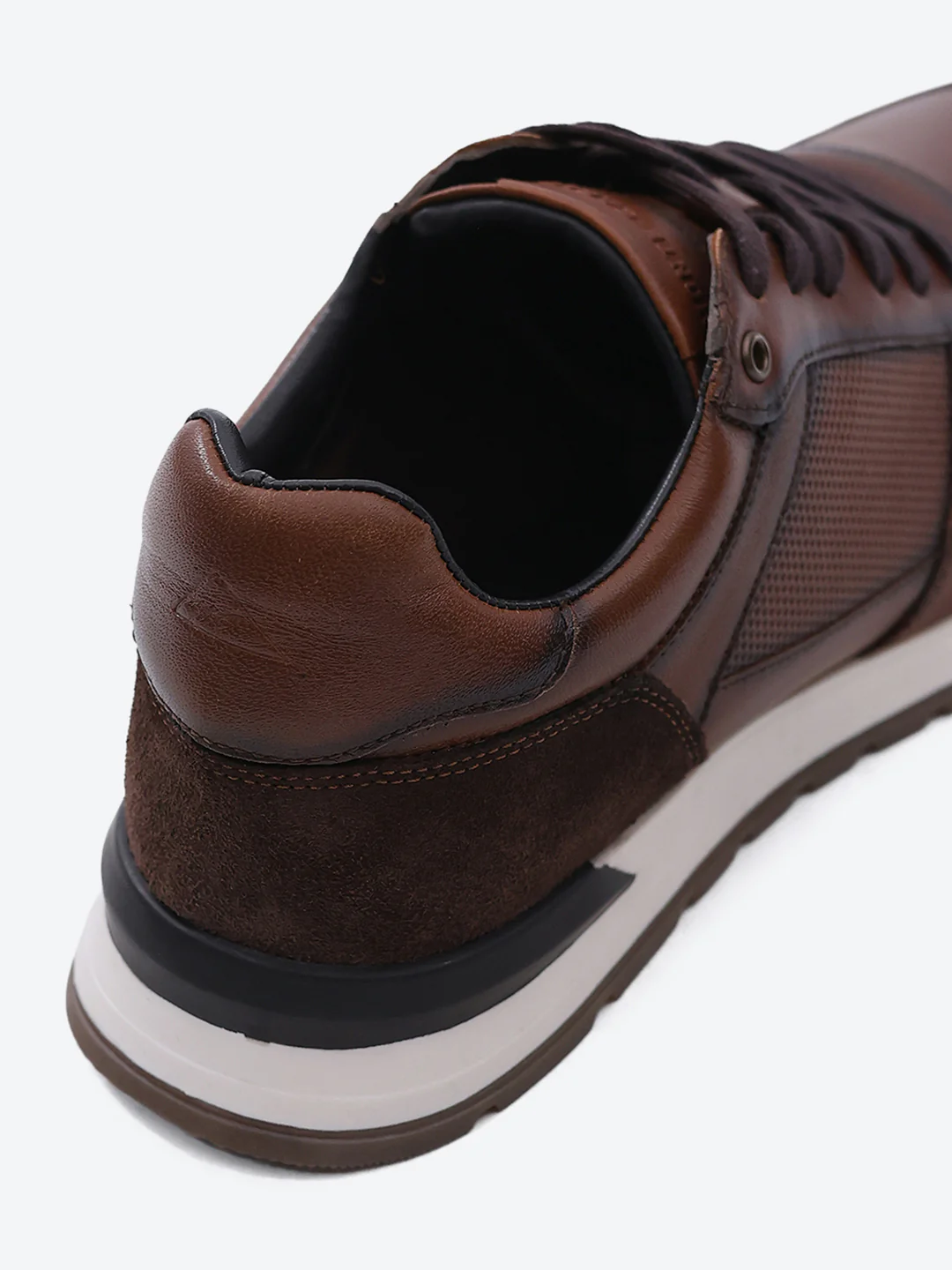 Monte Carlo Brown Lace Up Low-Top Casual Sneaker Shoe for Men - Image 9