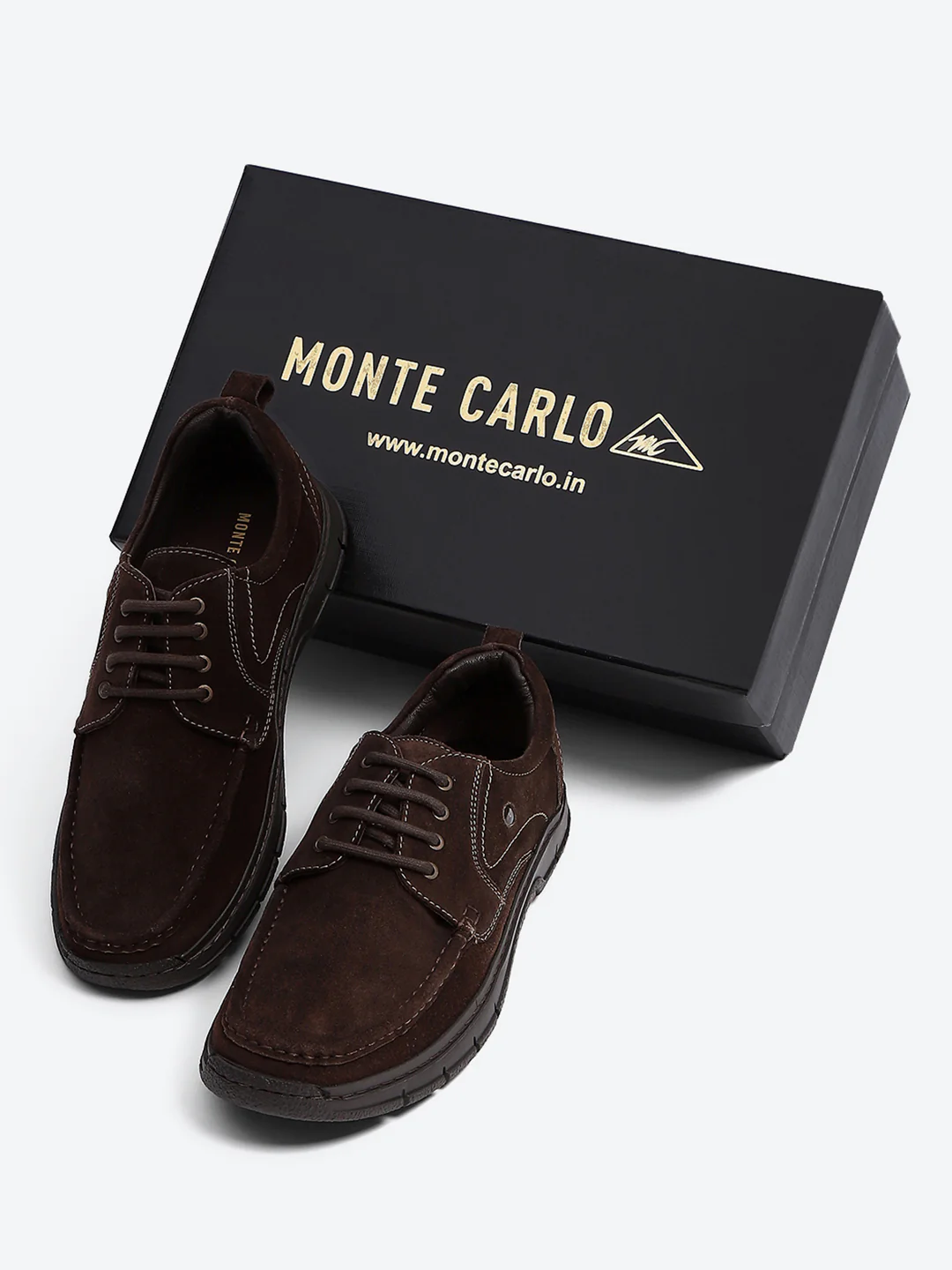 Monte Carlo Brown Moc-Toe | Comfortable Rugged & Everyday Casual Lace Up Style Shoe for Men - Image 2