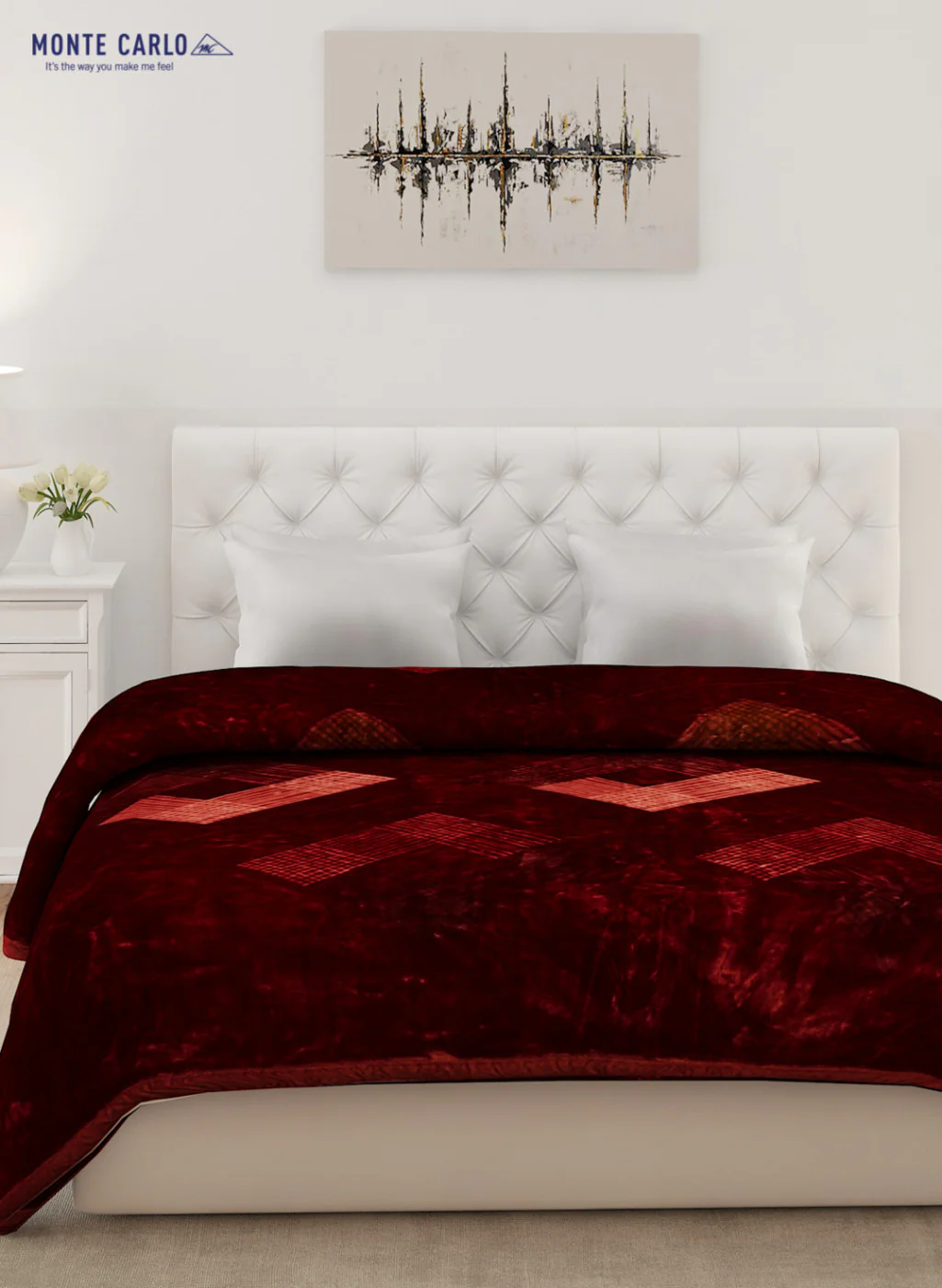 Double Bed Multicolor Mink Blanket - 1 Ply - Image 2