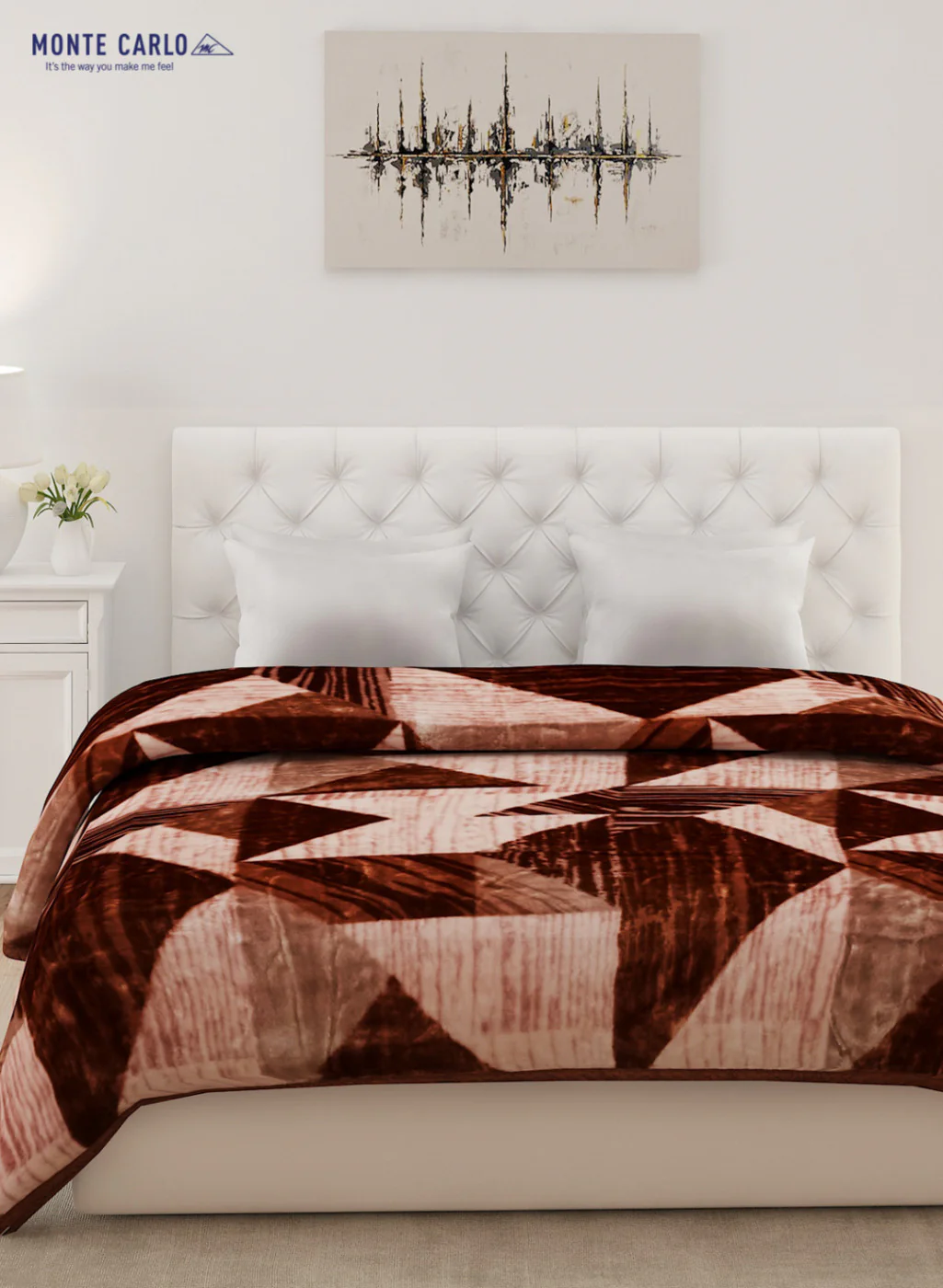 Double Bed Multicolor Mink Blanket - 1 Ply - Image 2