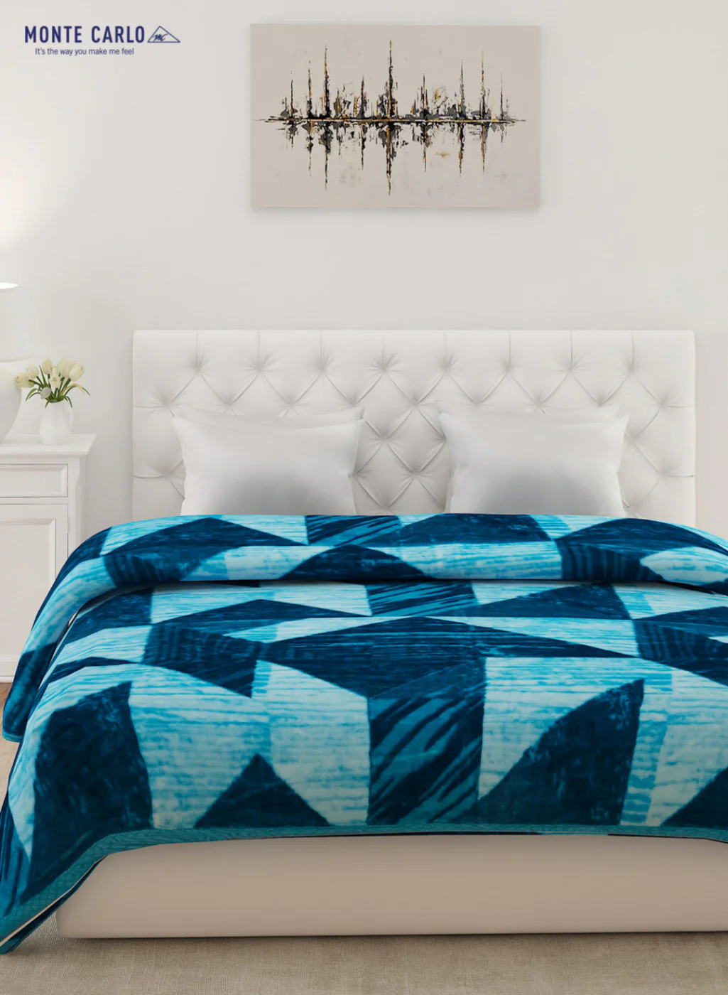 Double Bed Multicolor Mink Blanket - 1 Ply - Image 2