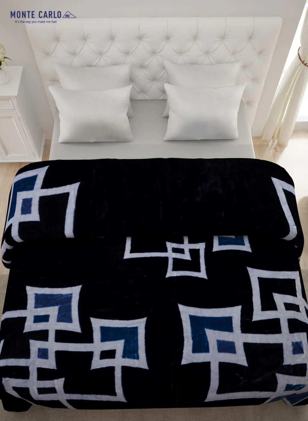 Double Bed Multicolor Mink Blanket - 1 Ply - Image 3