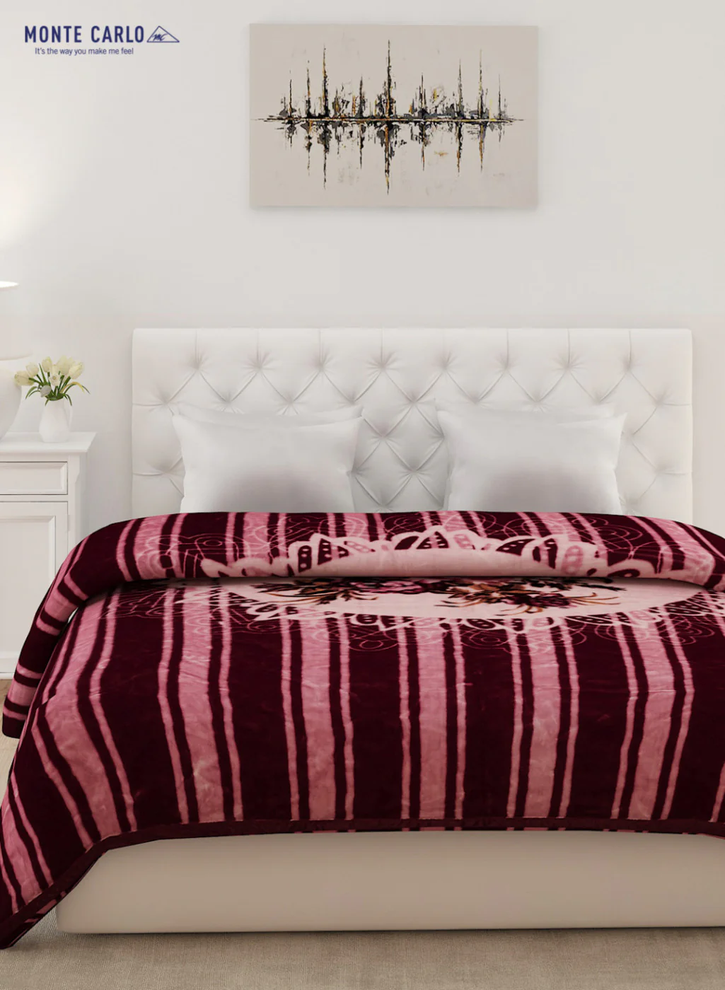 Double Bed Multicolor Mink Blanket - 1 Ply - Image 2
