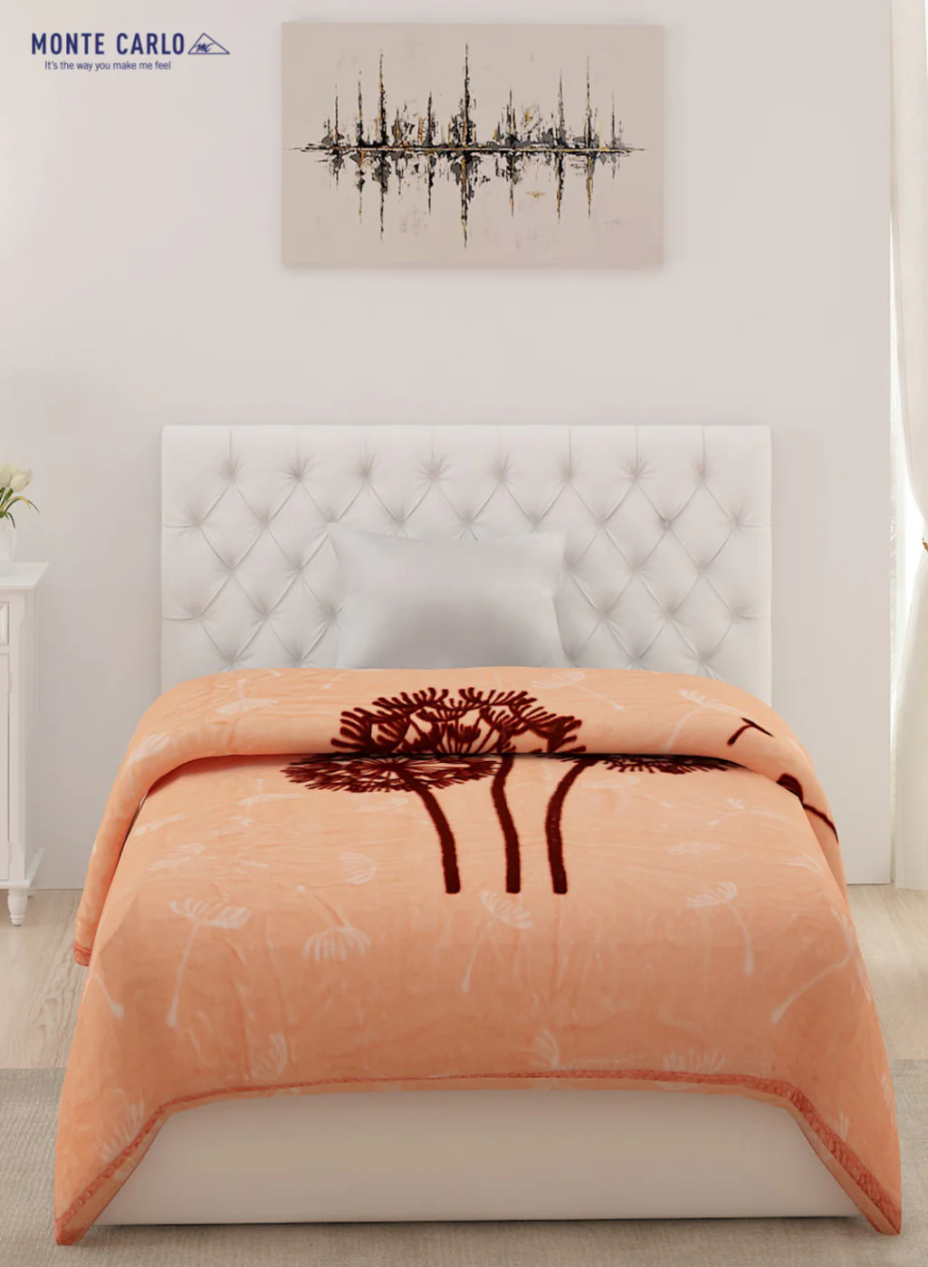 Double Bed Multicolor Mink Blanket - 1 Ply - Image 2