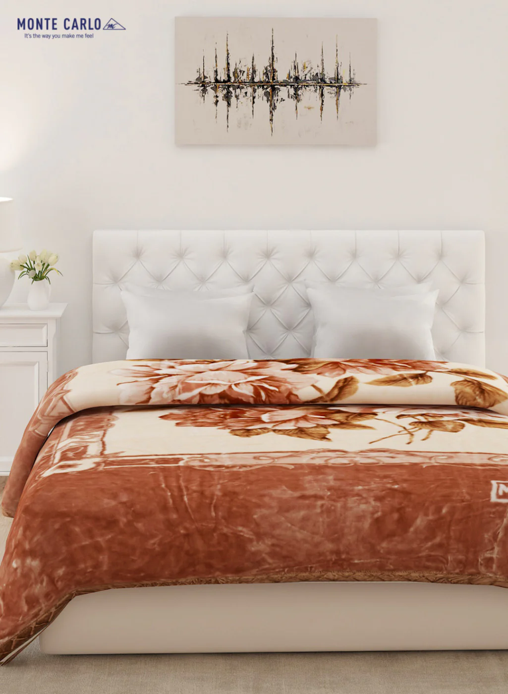Double Bed Multicolor Mink Blanket - 2 Ply - Image 2