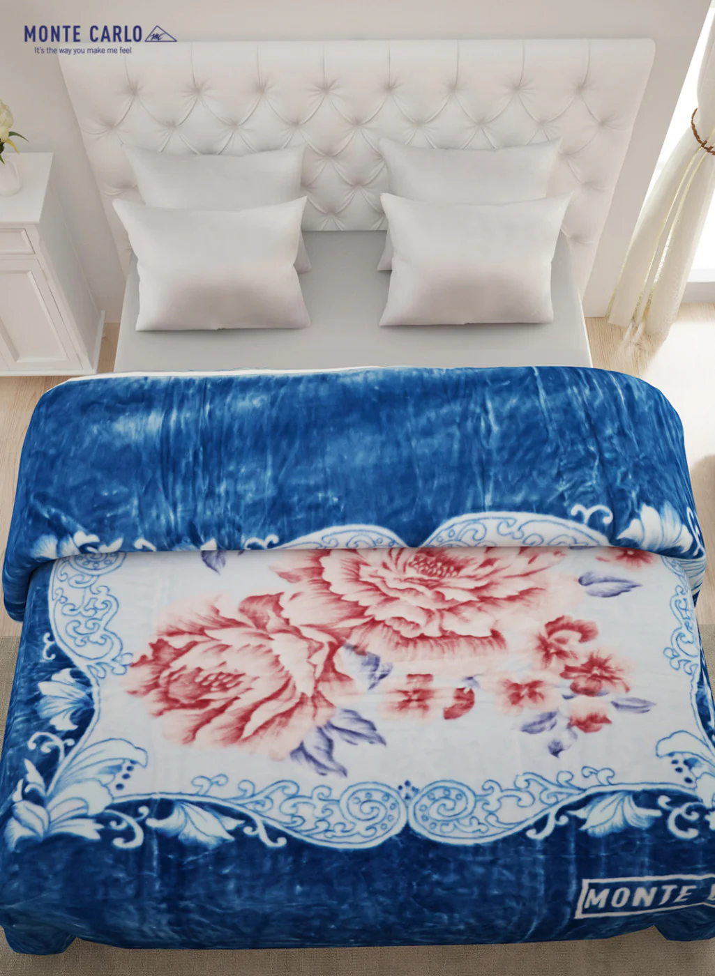 Double Bed Multicolor Mink Blanket - 2 Ply - Image 3