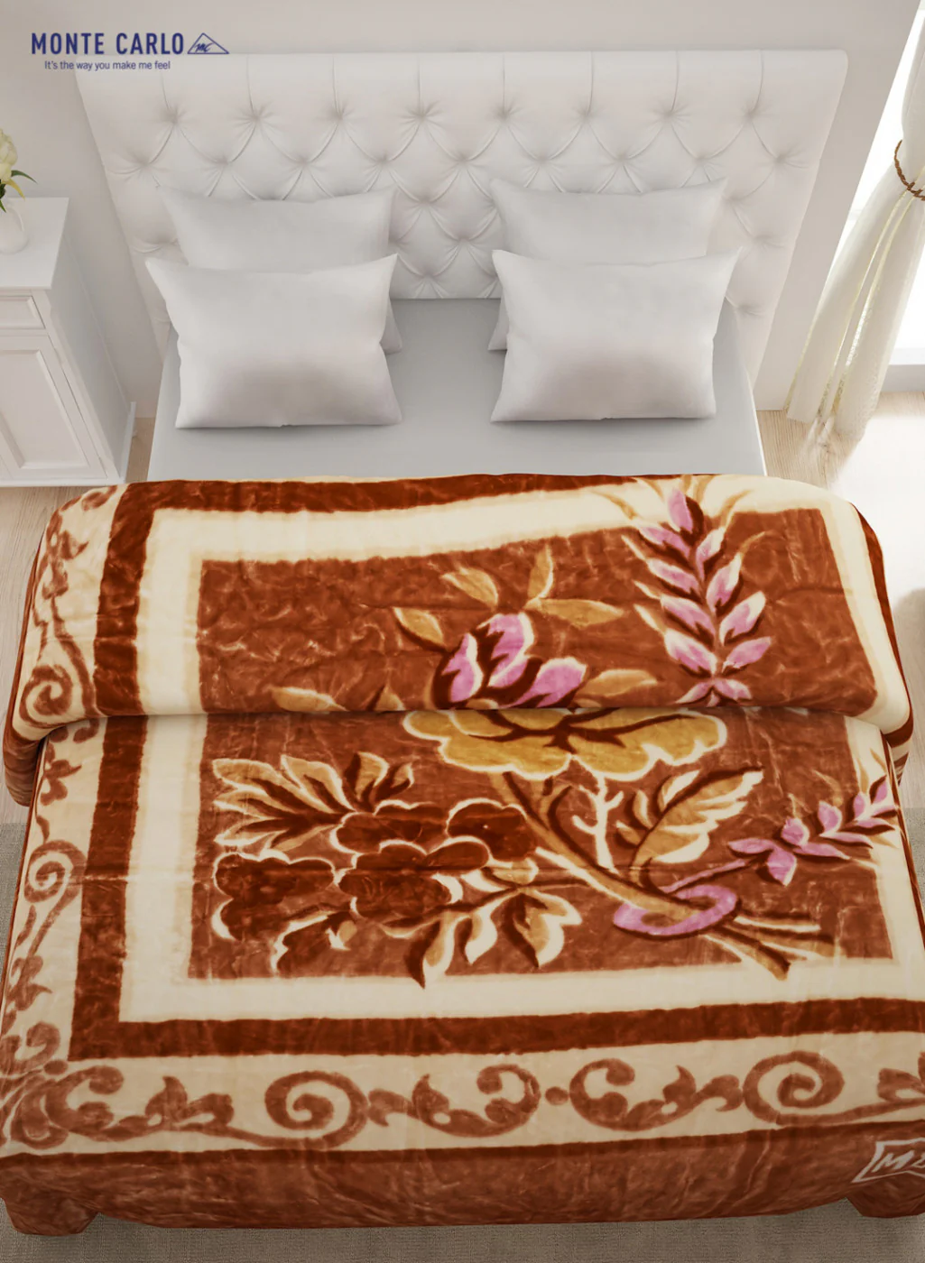 Double Bed Multicolor Mink Blanket - 2 Ply - Image 3