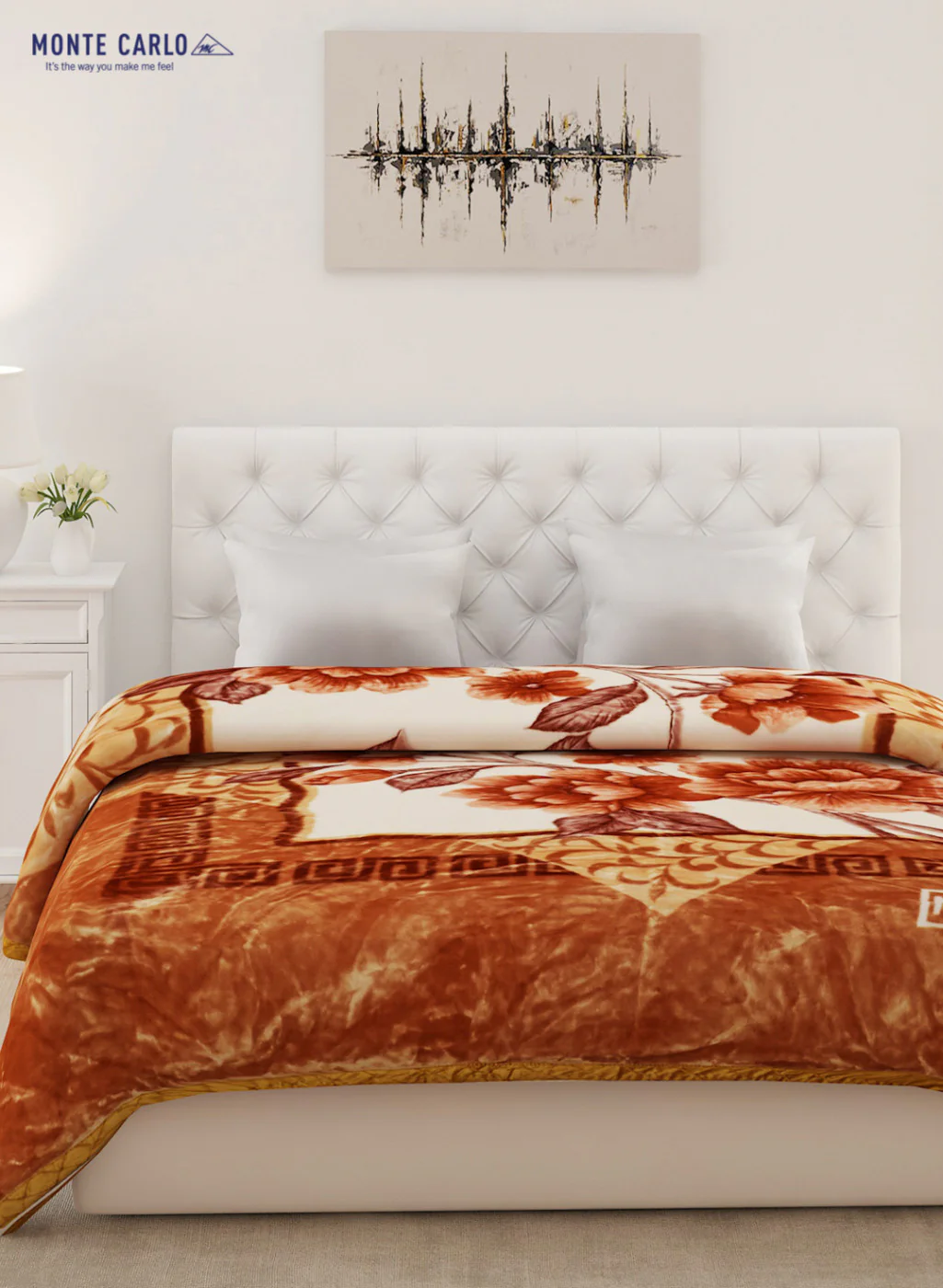Double Bed Multicolor Mink Blanket - 2 Ply - Image 2