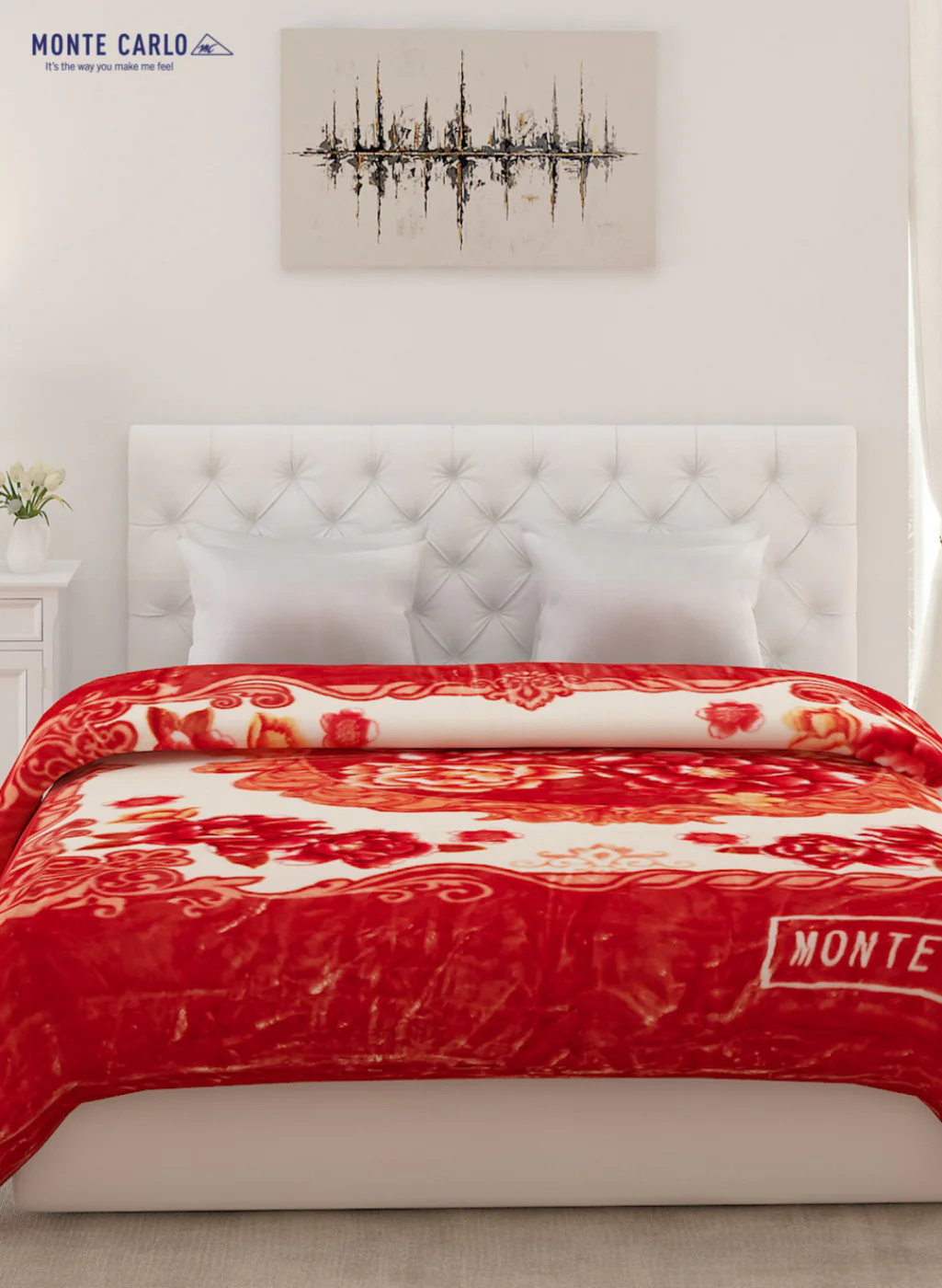 Double Bed Multicolor Mink Blanket - 2 Ply - Image 2