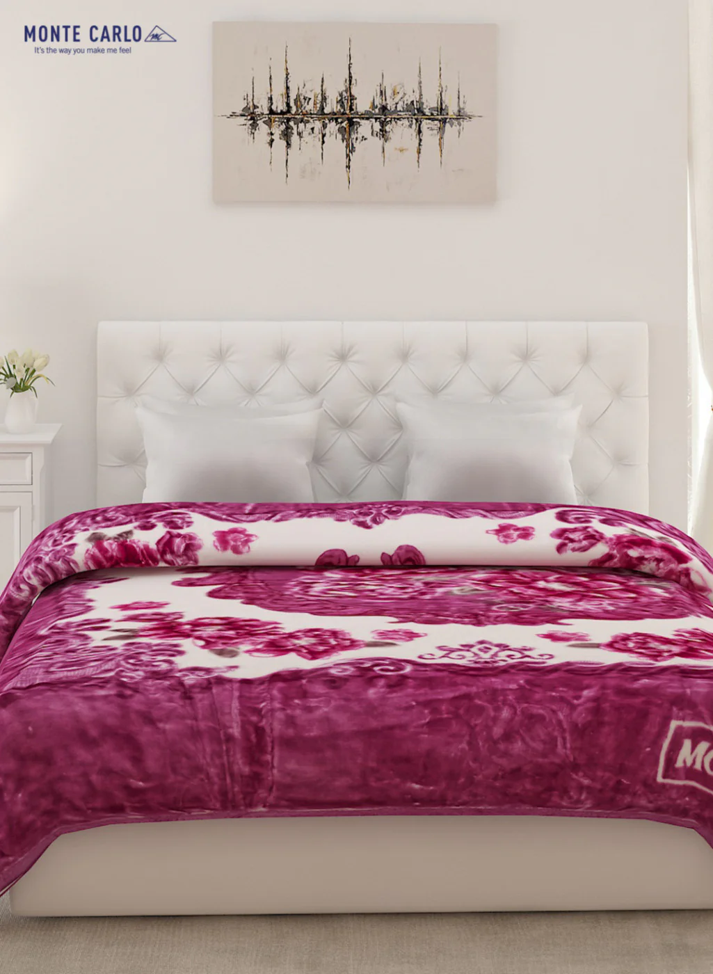 Double Bed Multicolor Mink Blanket - 2 Ply - Image 2