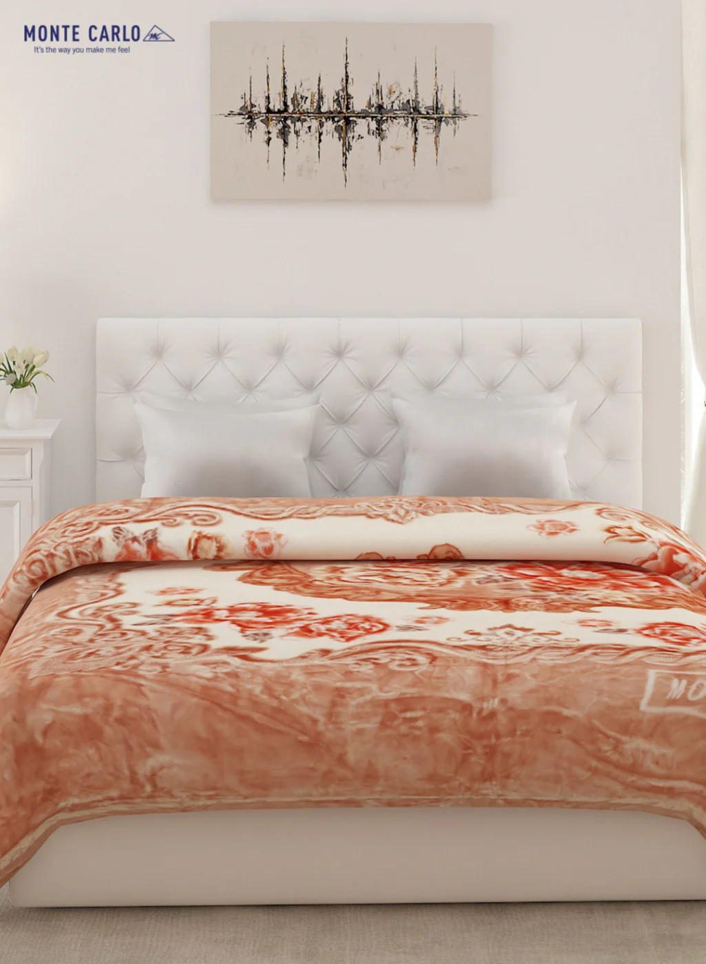 Double Bed Multicolor Mink Blanket - 2 Ply - Image 2