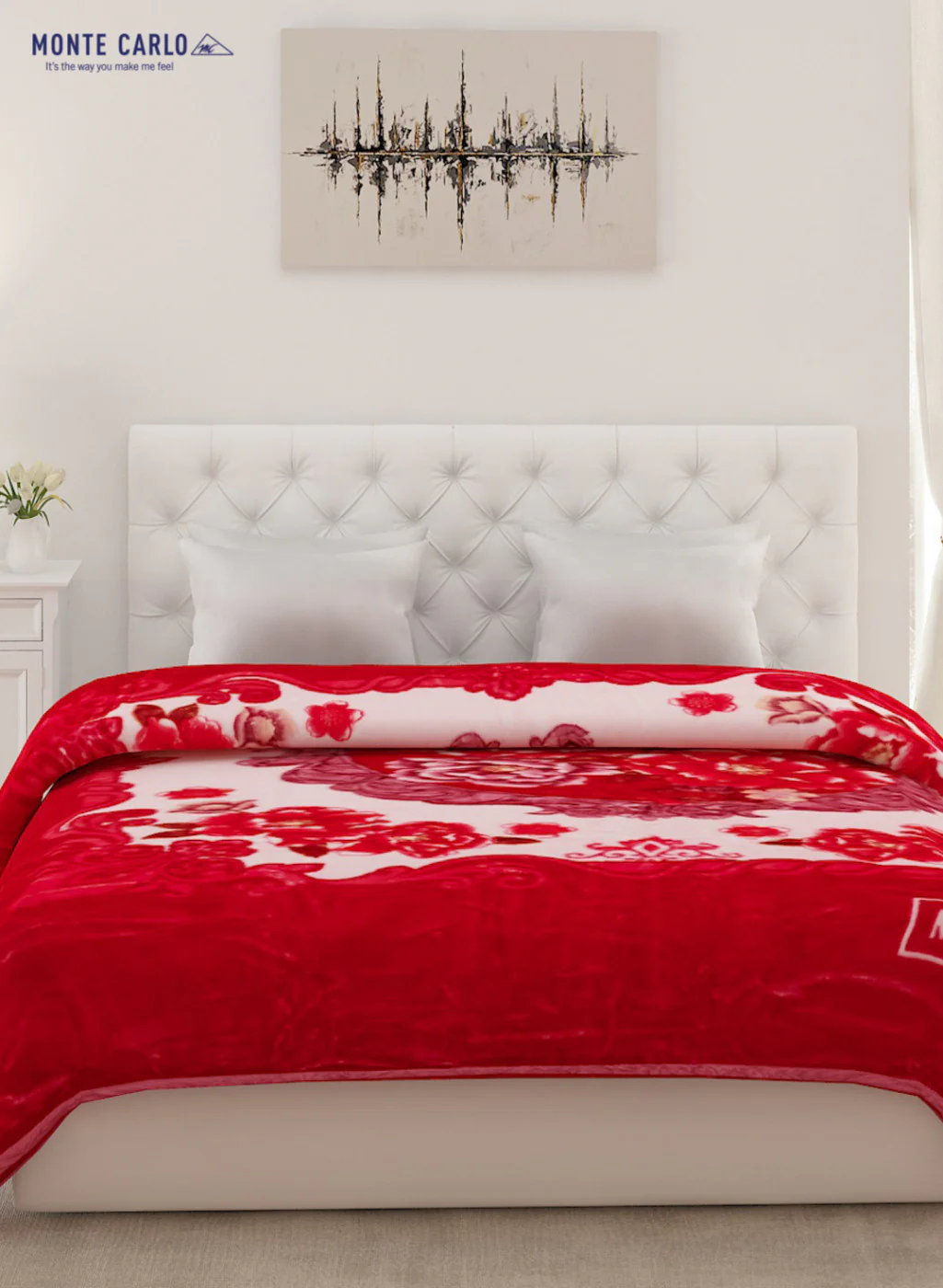 Double Bed Multicolor Mink Blanket - 2 Ply - Image 2