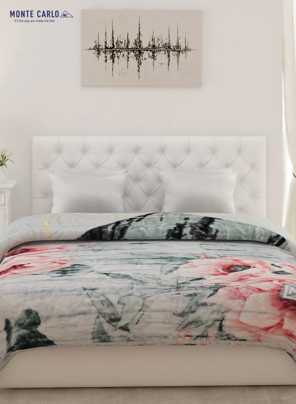 Double Bed Multicolor Mink Blanket - 2 Ply - Image 3