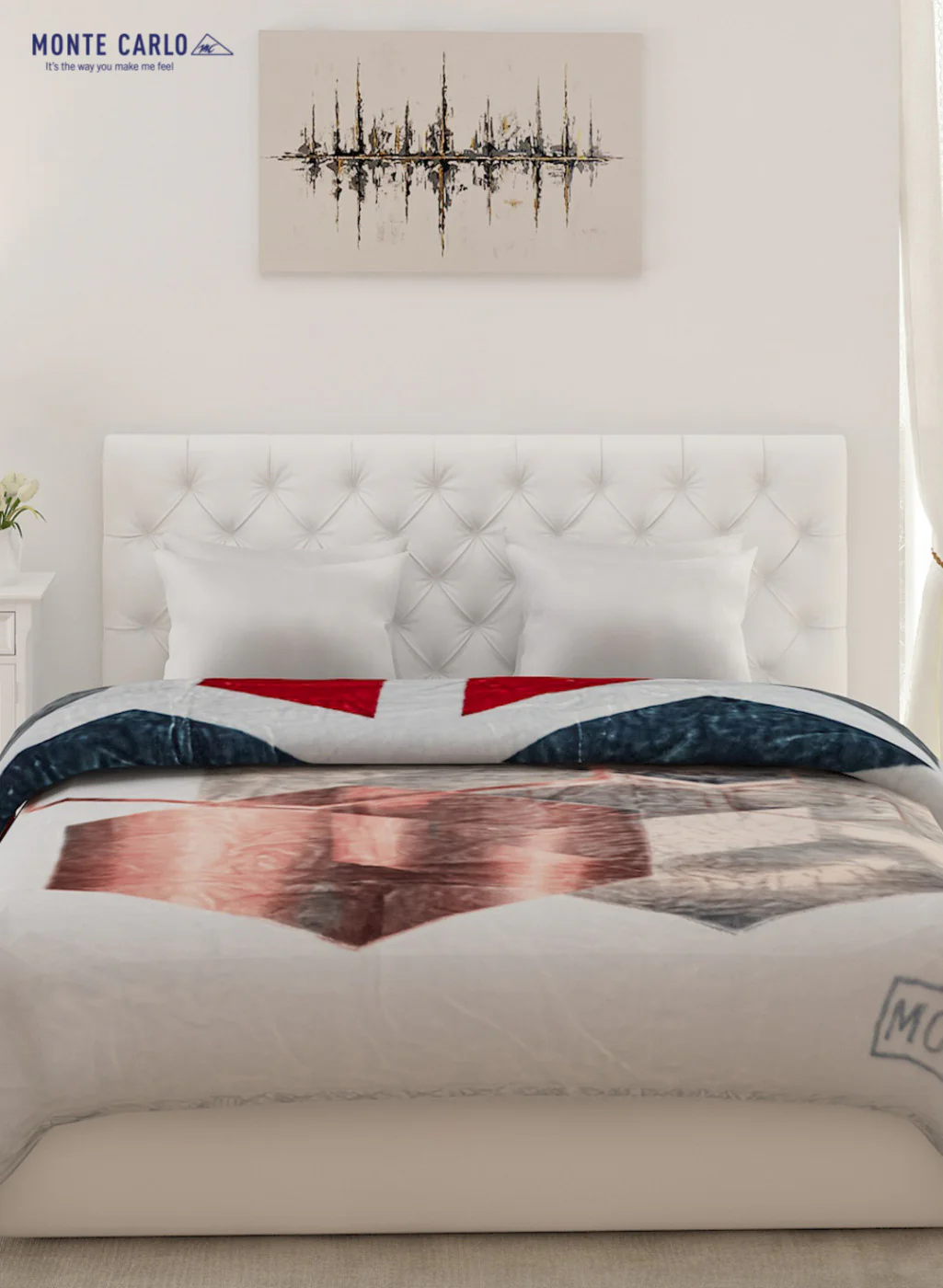 Double Bed Multicolor Mink Blanket - 2 Ply - Image 3