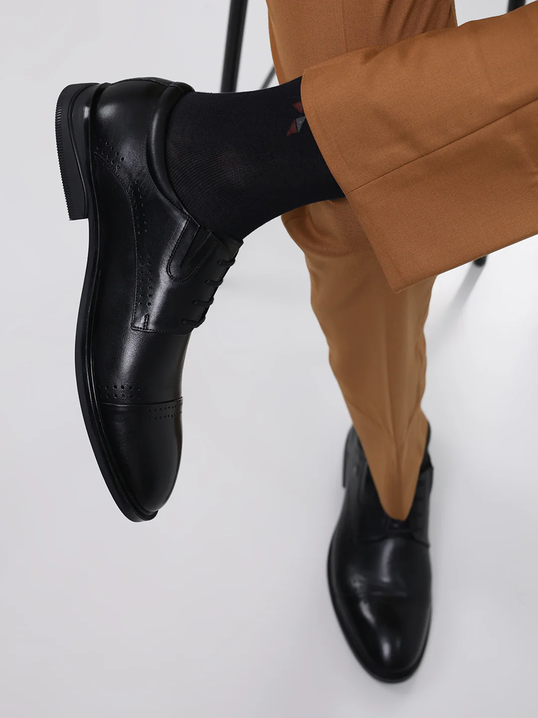 Monte Carlo Formal Derby Black Shoes for Men - Image 10