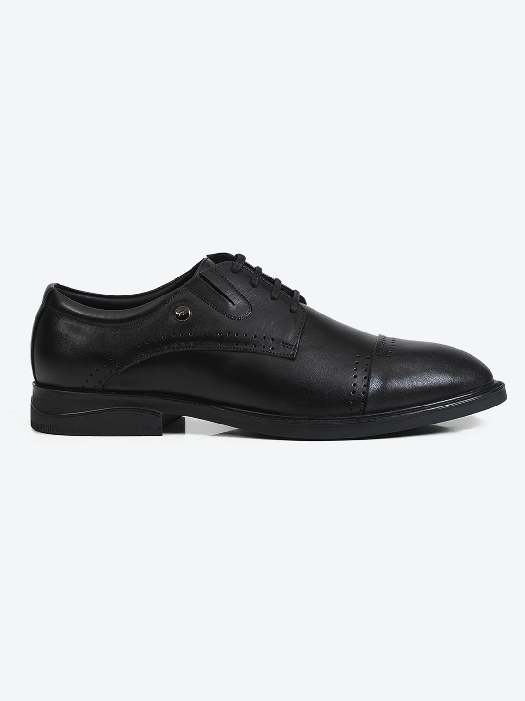 Monte Carlo Formal Derby Black Shoes for Men - Image 5