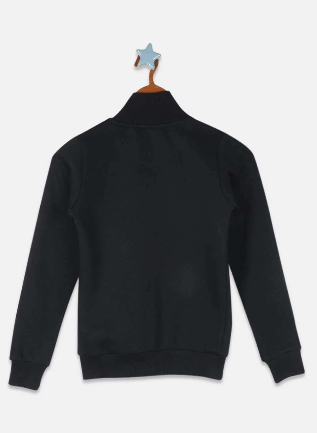 Girls Black Solid Sweatshirt - Image 2