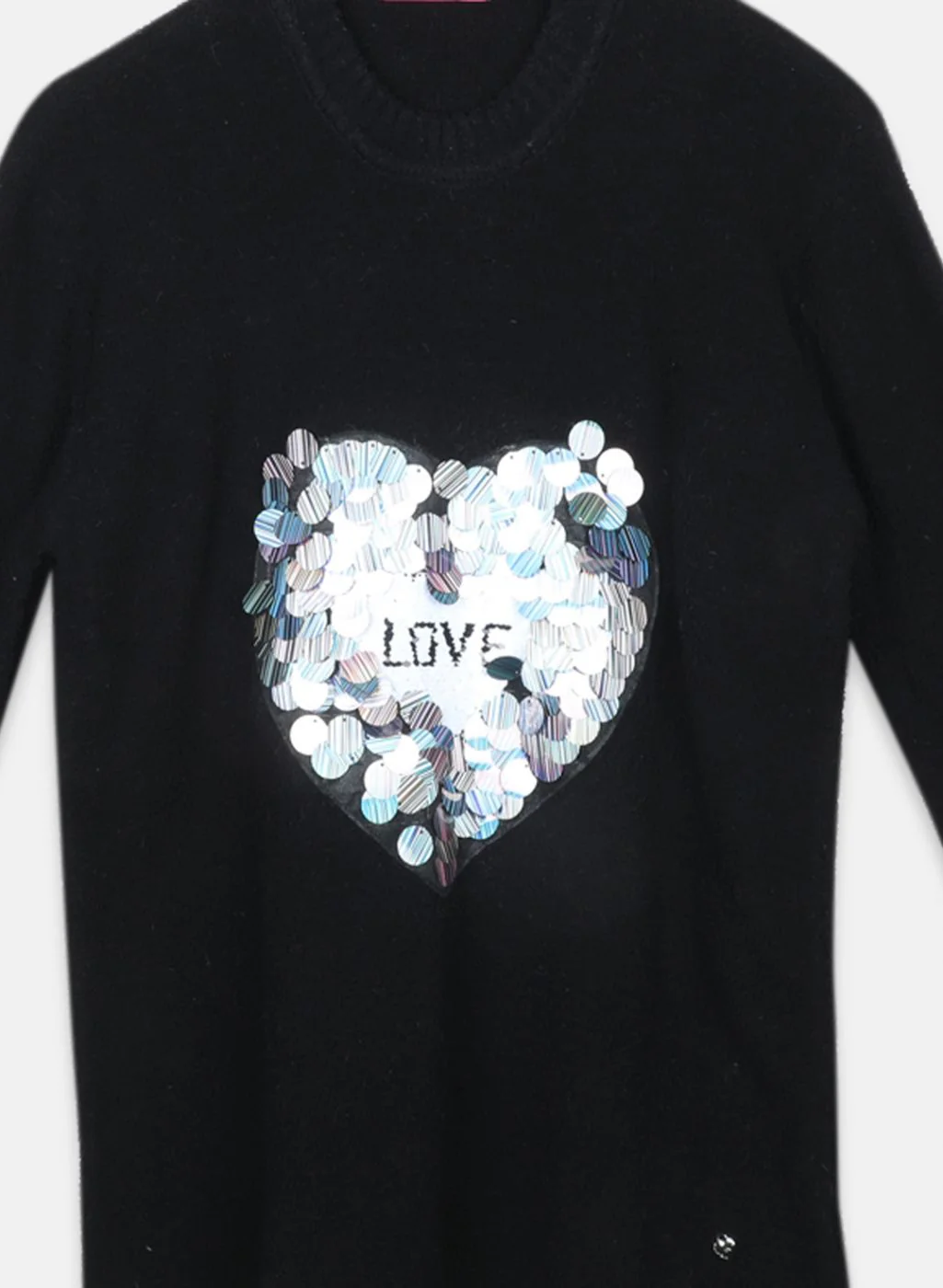 Girls Black Solid Top - Image 3