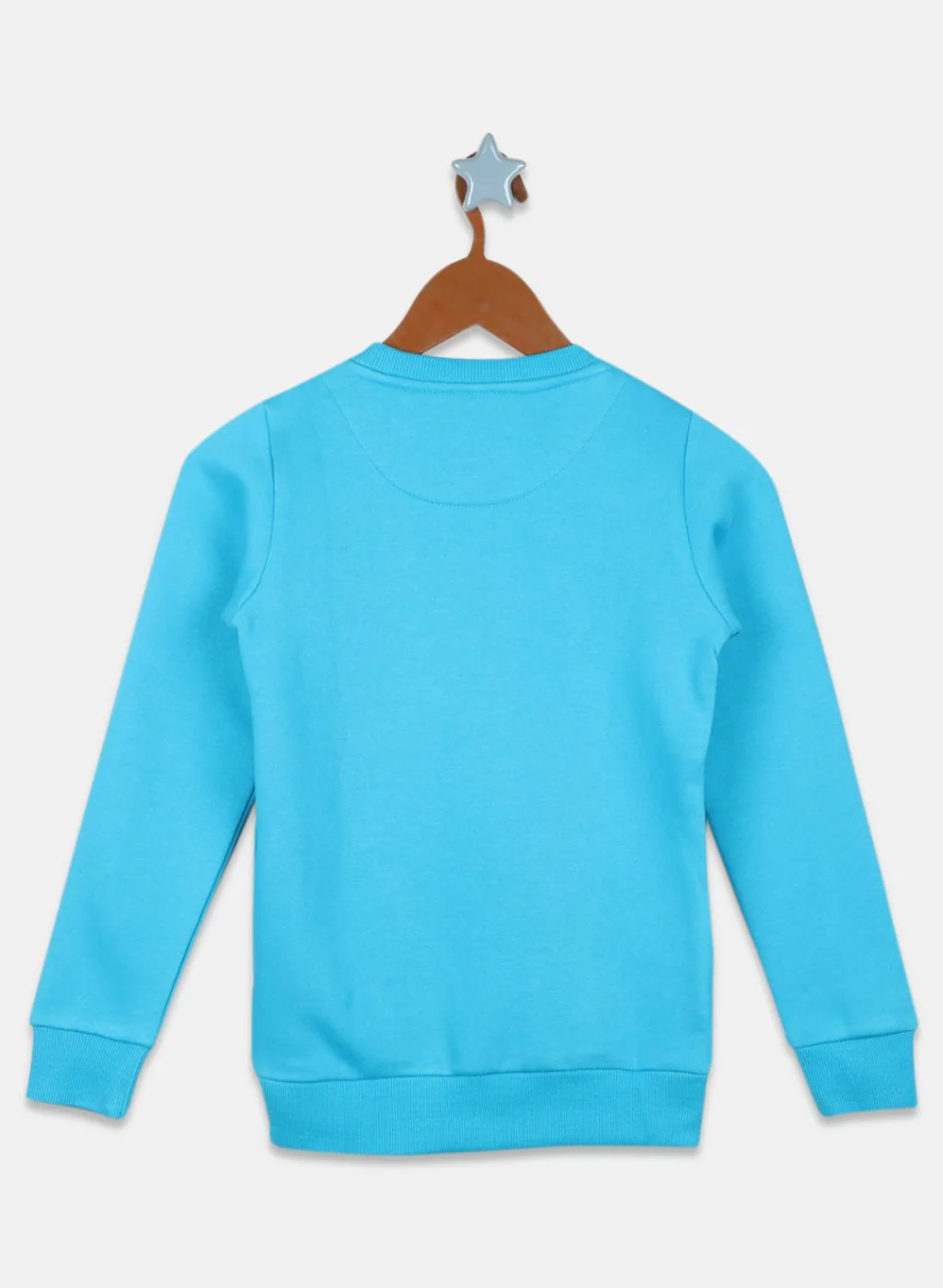 Girls Blue Printed Sweatshirt - Image 2