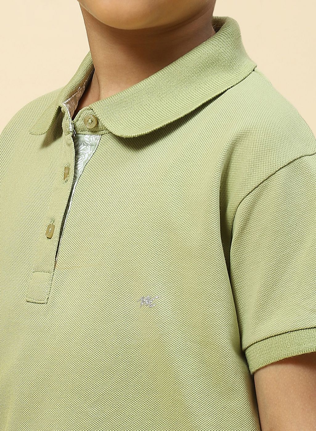 Girls Green Plain T-Shirt - Image 6