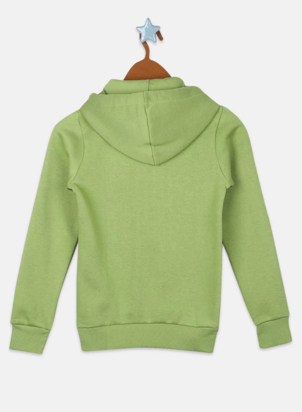 Girls Green Printed Sweatshirt - Image 2