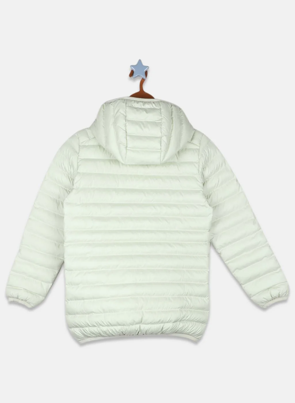 Girls Green Solid Jacket - Image 2