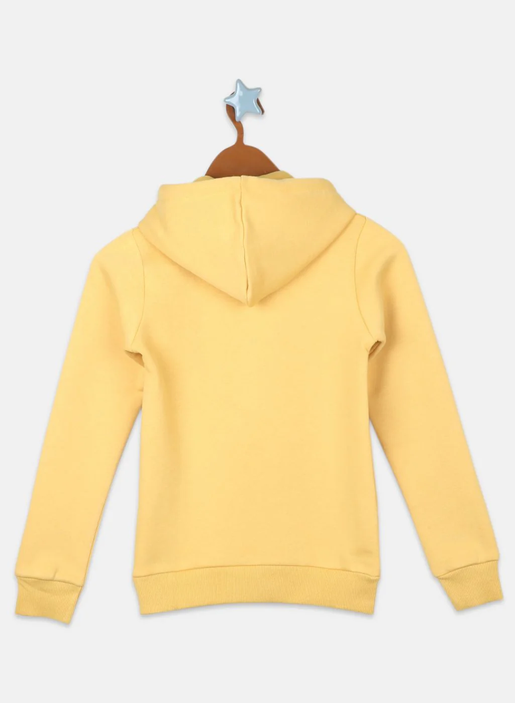 Girls Mustard Printed Sweatshirt - Image 2