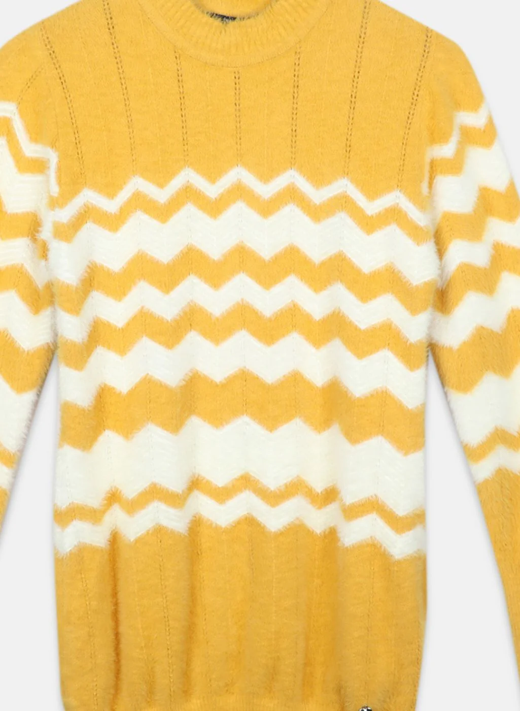 Girls Mustard Solid Top - Image 3