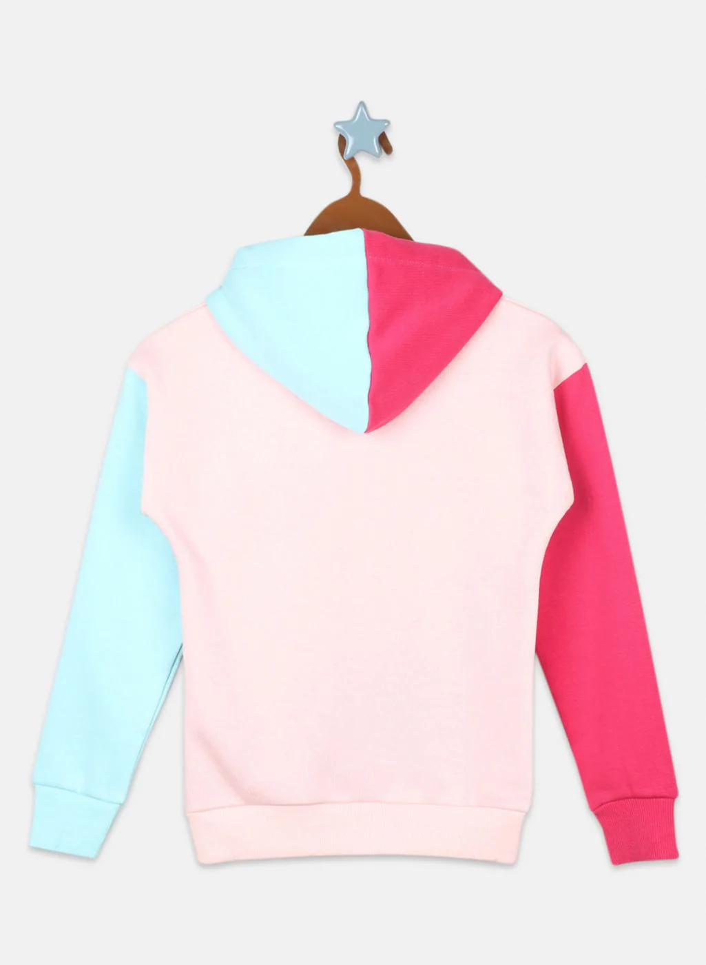Girls Peach Printed Sweatshirt - Image 2