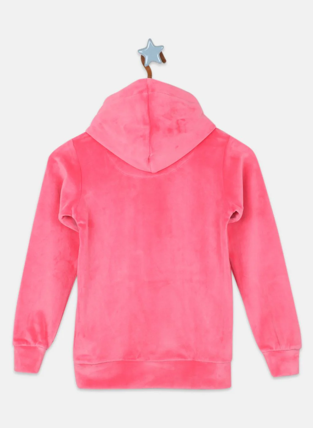 Girls Pink Solid Sweatshirt - Image 2