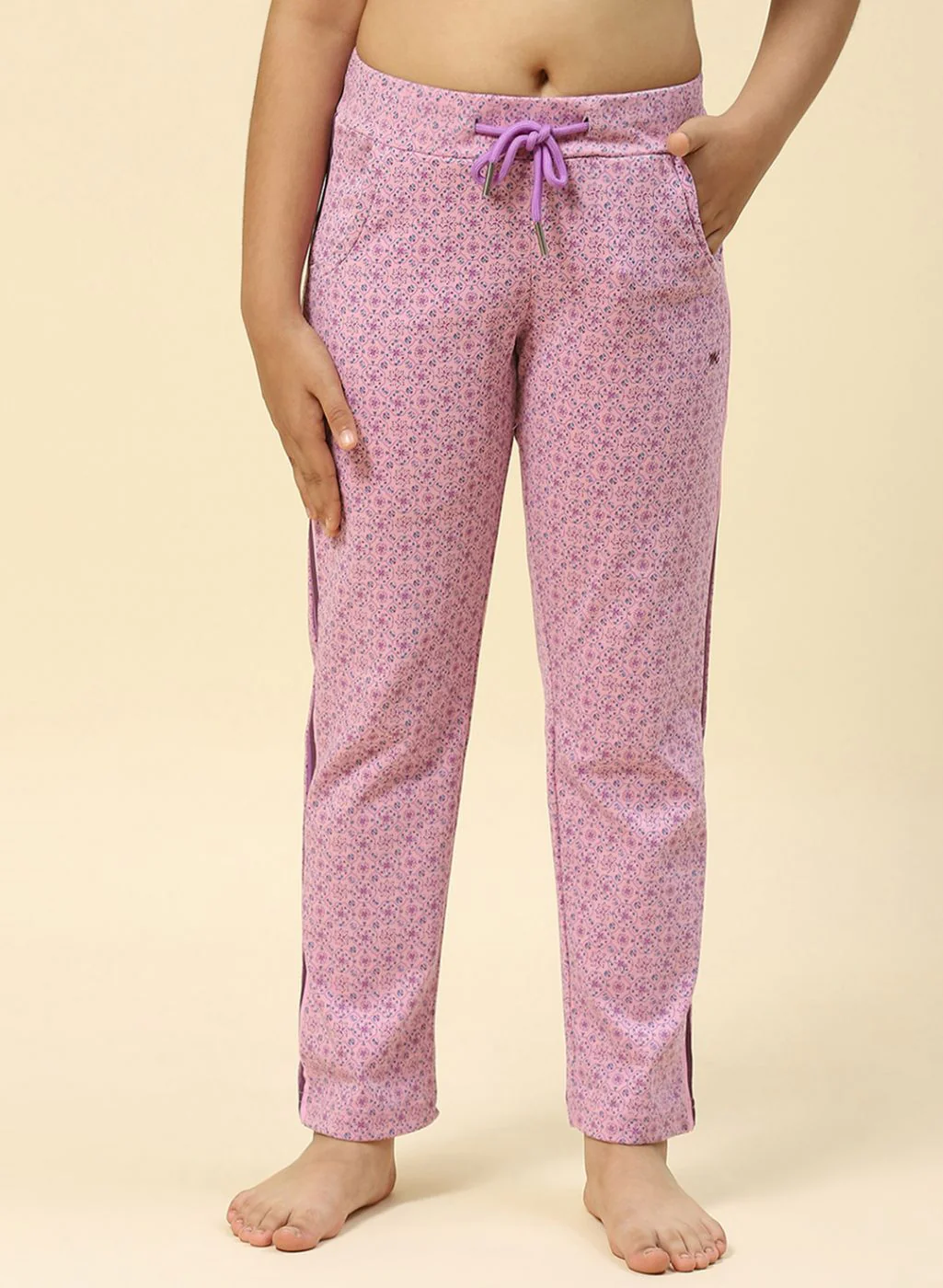 Girls Purple Regular Fit Lower - Image 2