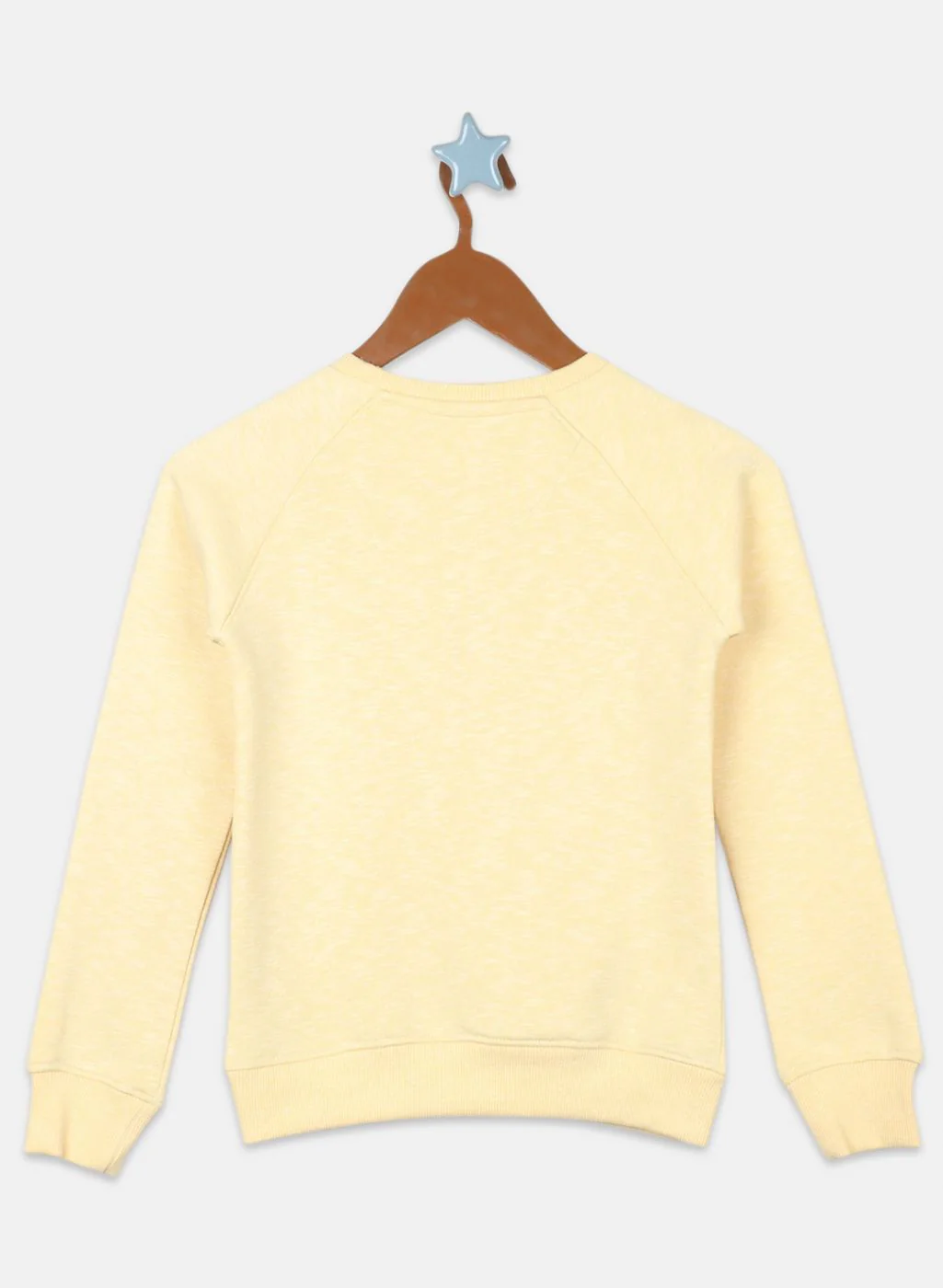 Girls Yellow Printed Sweatshirt - Image 2