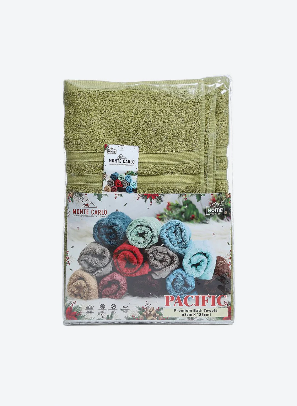 Green Cotton 525 GSM Bath Towel - Image 5