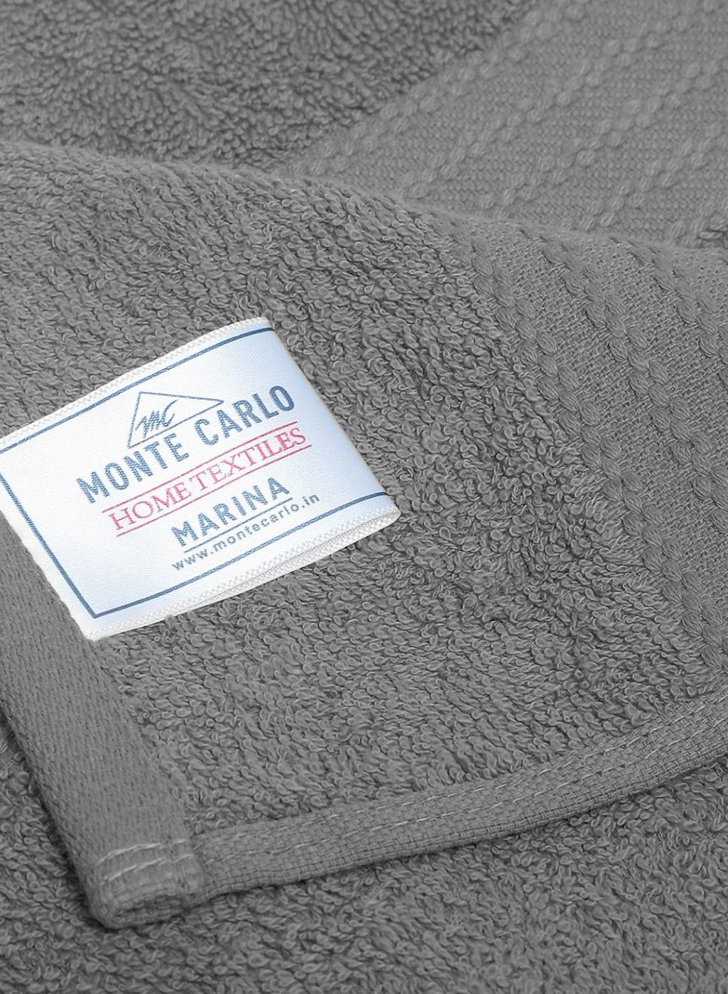 Grey Cotton 400 GSM Bath Towel - Image 4
