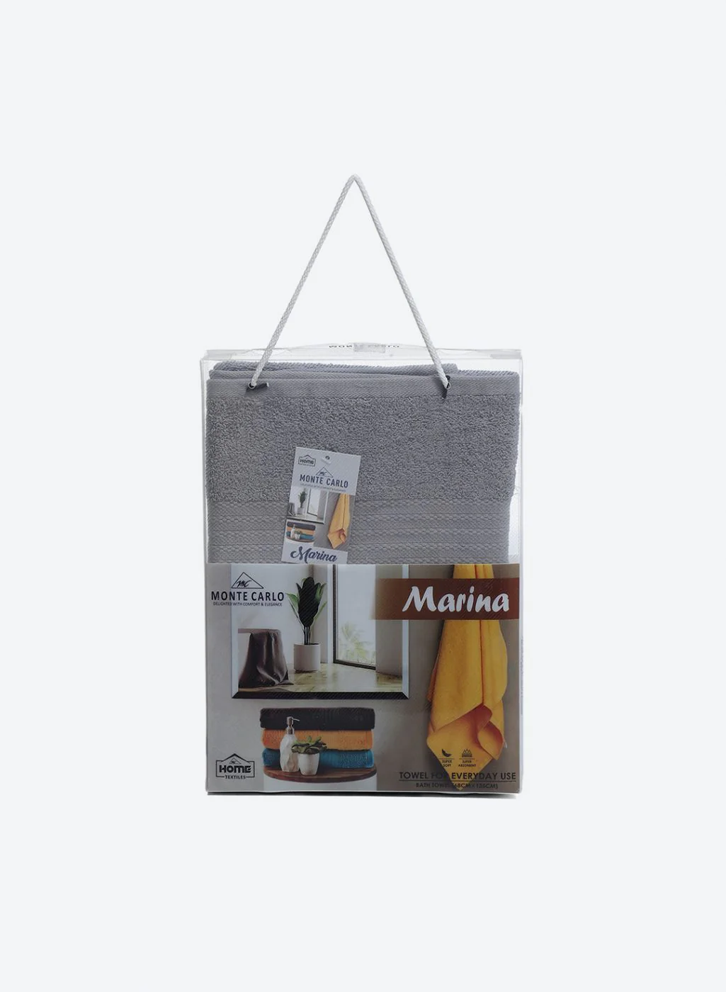 Grey Cotton 400 GSM Bath Towel - Image 5
