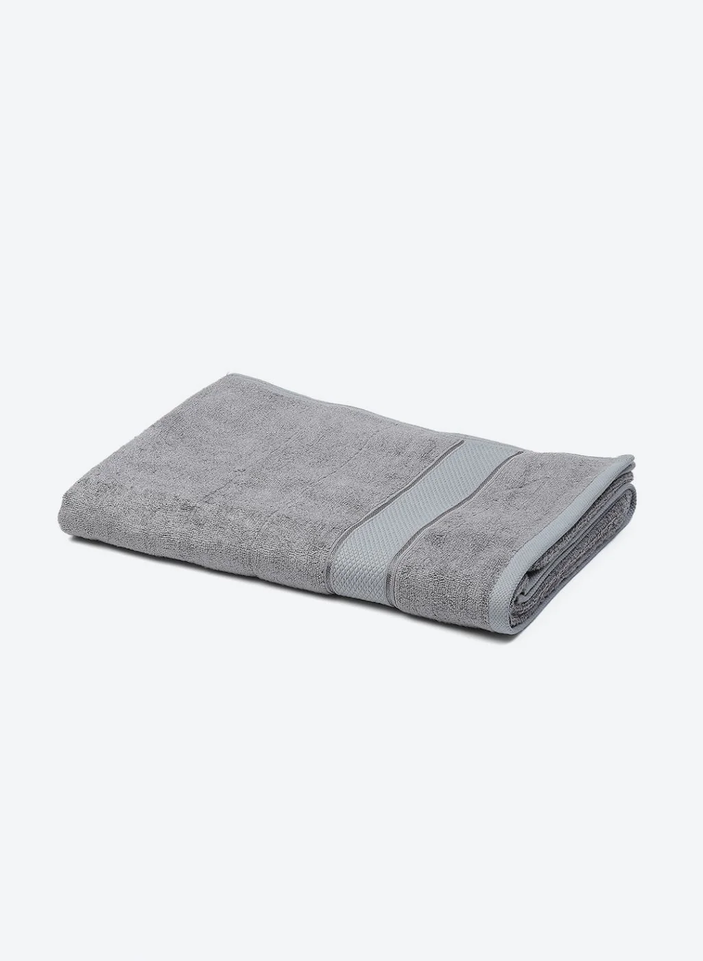 Grey Cotton 600 GSM Bath Towel - Image 3