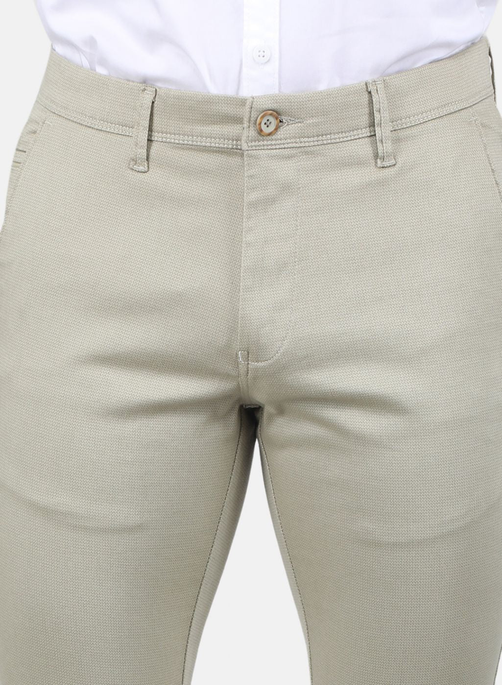 Men Beige Regular Fit Trouser - Image 5