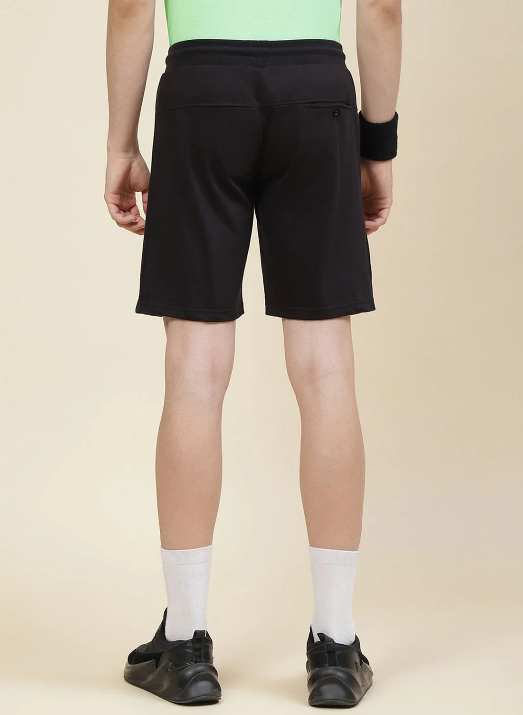Men Black Printed Bermuda - Image 5